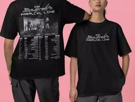 AESPA SYNK Parrallel Line Koncerto marškinėliai Pasaulinės Ekskursijos Marškinėliai Unisex Marškinėliai L