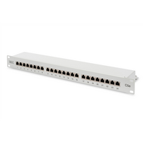 Digitus | Patch Panel | DN-91524S | Category: CAT 5e; Ports: 24 x RJ45; Retention strength: 7.7 kg; Insertion force: 30N max | 4