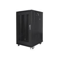 Lanberg | Rack cabinet 19" free-standing 22U/600x800 (flat pack) with mesh door | FF01-6822-23B | Black