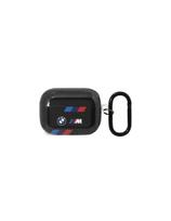 BMW Tricolor Stripes dėklas, skirtas AirPods Pro 2nd gen - juodas