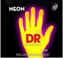 Neoninės stygos bosinei gitarai DR Strings NYB-45 geltonos