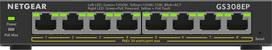 NETGEAR 8-Port Gigabit Ethernet PoE+ Plus Switch (GS308EP) Valdomas L2/L3 Gigabit Ethernet (10/100/1000) Maitinimas per Eternetą (PoE) Juoda