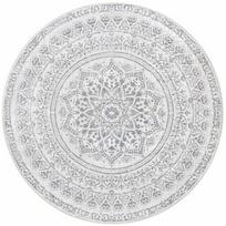 SONGMICS HOME Apvalus kilimas 120 cm Boho stiliaus balandžio pilkos spalvos