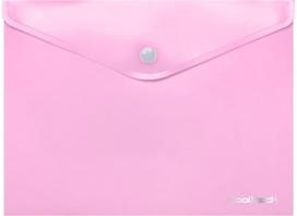 Aplankas (vokas) CP su spaustuku, A4, Pastel Pink