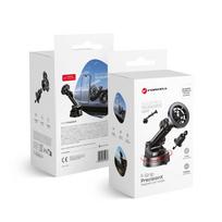 Magnetinis automobilinis telefono laikiklis suderinamas su Magsafe Forcell F-Grip PrecisionX stiklo valytuvui / prietaisų skydeliui / oro angai juodas
