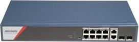 Hikvision DS-3E1512HP-SI-8P2T2F network switch Managed Gigabit Ethernet (10/100/1000) Power over Ethernet (PoE) Blue