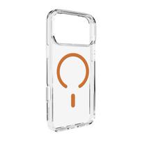 Dangtelis "iphone 17 Pro Lite Magsafe" - Skaidrus Oranžinis žiedas