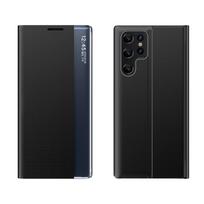 Dėklas Su Atlenkiamu Dangteliu Ir Stovu, Skirtas "samsung Galaxy S24 Fe New Sleep Case" - Juodas
