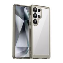 Silikoninė įmautė Su Geliniu Rėmeliu, Skirta "samsung Galaxy S25 Ultra Outer Space Case" - Skaidri Juoda
