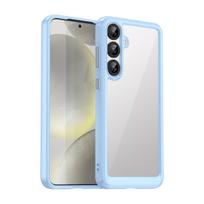 Silikoninė įmautė Su Geliniu Rėmeliu, Skirta "samsung Galaxy S25+ Outer Space Case" - Mėlyna
