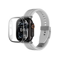 Apsauginis Stiklas Su Dėklu, Skirtas "apple Watch Uitra 3" 49 Mm "radix" - Skaidrus