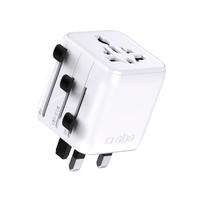 Kelioninis Adapteris Eu Uk Us Aus Lizdo Adapteris - Baltas