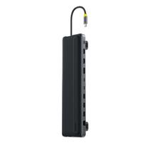 Hub'as Prisijungimo Stotelė 12in1 Usb-c Hdmi Displayport Usb-a Sd/microsd Rj45 Pd - Pilka