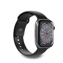 Silikoninis Dirželis "apple Watch" 38 40 41 Mm "icon" Juodos Spalvos - 2 Vnt.