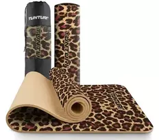 Tunturi jogos kilimėlis 8 mm, leopardo raštu