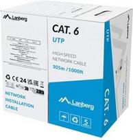 Lanberg | LAN Cable Cat.6 305M Solid CCA Grey Fluke Passed | LCU6-15CC-0305-S LCU6-15CC-0305-S | 5901969441673