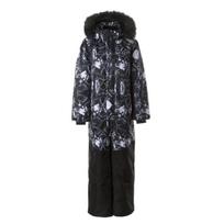 Huppa Berniukų žieminis kombinezonas BRUCE 2, black pattern/ black