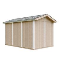 Aukščiausios kokybės sodo namelis 8,68 m² - H252x250x412 cm - su grindimis ir bitumine danga - TIMBELA M914A-TERRA BROWN