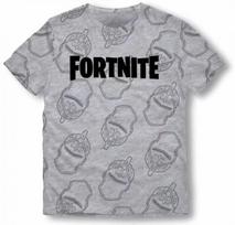 Marškinėliai berniukams Fortnite, pilka