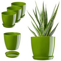KADAX vazono vazono dangtis 28cm gėlių stovas su stovu žalias plastikinis 3vnt.
