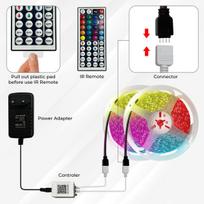 Išmanioji RGB LED juosta, 15 m, „Bluetooth“, muzikos sinchronizavimas