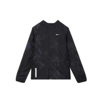 Nike Logo Print Zip-Up Hoodie Jacket Men Outerwear Black DV9279-010 L