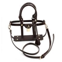 Hollow Tote Bag Messenger Bag Set with Shoulder Strap PU Encasement for Handbag Crossbody Shoulder Bag DIY Accessories S juoda