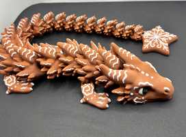 „Meduolio Snaigės Drakonas" (didelis 3D spausdintas dekoras)