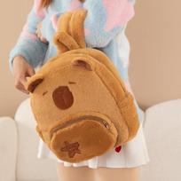 Pibara pliušinis žaislas kapibara kuprinė mielas pliušinis krepšys moteriška lėlė mažas pakabukas 30-35cm (strap plush)