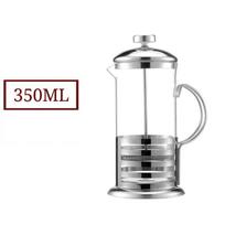 Mini nerūdijančio plieno prancūziškas presas 350 ml Šalto kavos ruošimo aparatas Karščiui atsparus stiklas Nešiojamas ąsotis 4 puodeliai pienui putoti, arbatai