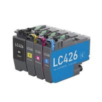 4 suderinamų BROTHER LC426XL kasetių pakuotė spausdintuvams MFC J4335DW, J4340DW, J4540DW, J4540DWXL