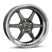 R18x8.5J 5X100 ET30 CB-64.1 graphite rim polished