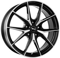 R19x9.5J 5X114.3 ET45 CB-64.1 Schwarz Glanz Voll-Poliert (SGVP)