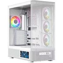 Modecom Volcano AQ400 ARGB, Tempered Glass, White MC-A-AQ400-4FA-W