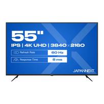 139,0cm/55 (3840x2160) JAPANNEXT JN-IPS550UHD60F 16:9 IPS 60Hz HDMI USB WLAN Speaker Black