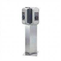 Keba 99839 Triangle pedestal f.two wallboxes stainless steel
