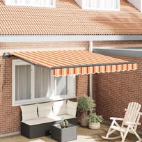 Ištraukiama markizė Geltona ir Oranžinė 350 x 250 cm