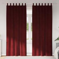 Užtemdymo užuolaidos 2 pcs Vyno raudona 140 x 245 cm Aksomas