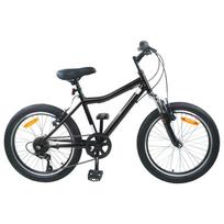 Vaikų Dviratis 24 Colių 6-Speed 8-12 metų Juoda