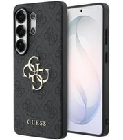Pilkas dėklas Samsung Galaxy S26 Ultra telefonui "Guess PU 4G Metal Logo Case"