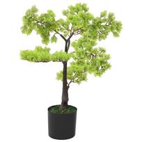 Dirbtinis kiparisinis bonsai medelis su vazonu 60cm žalias