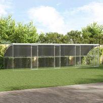 Šunų narvas 4 pcs Sidabro 8 x 2 x 2 m Galvanizuotas plienas