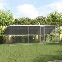 Šunų narvas 3 pcs Sidabro 6 x 2 x 2 m Galvanizuotas plienas