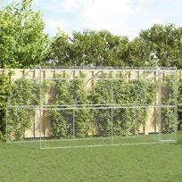 Šunų narvas 2 pcs Sidabro 4 x 2 x 2 m Galvanizuotas plienas