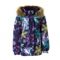 Huppa Žieminė striukė mergaitėms ALONDRA, dark lilac pattern