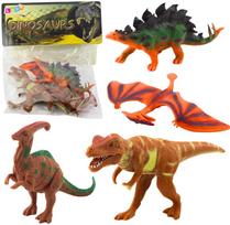 Lean Toys Dinozaurų figūrėlių rinkinys: T-Rex, Pteranodonas, Stegozauras, Parazaurolofosas