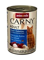 Animonda Carny Adult visavertis šlapias pašaras suaugusioms katėms, jautiena, menkė ir petražolių šaknys, konservai, 400g