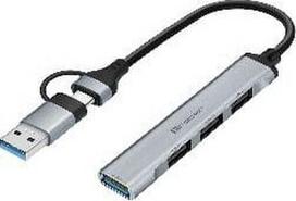 Tracer 47499 Adapteris A-4 USB šakotuvas – 4 prievadų USB-C/USB 3.0 skirstytuvas