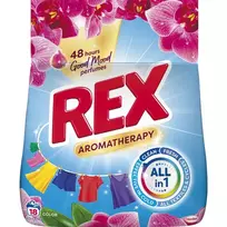 Skalbimo milteliai REX AROMATHERAPY COLOR, 18 skalbimų, 990 g