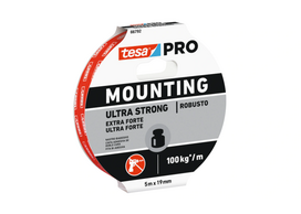 Dvipusė juosta tesa® PRO Mounting Ultra Strong, balta, 19mm x 5m.